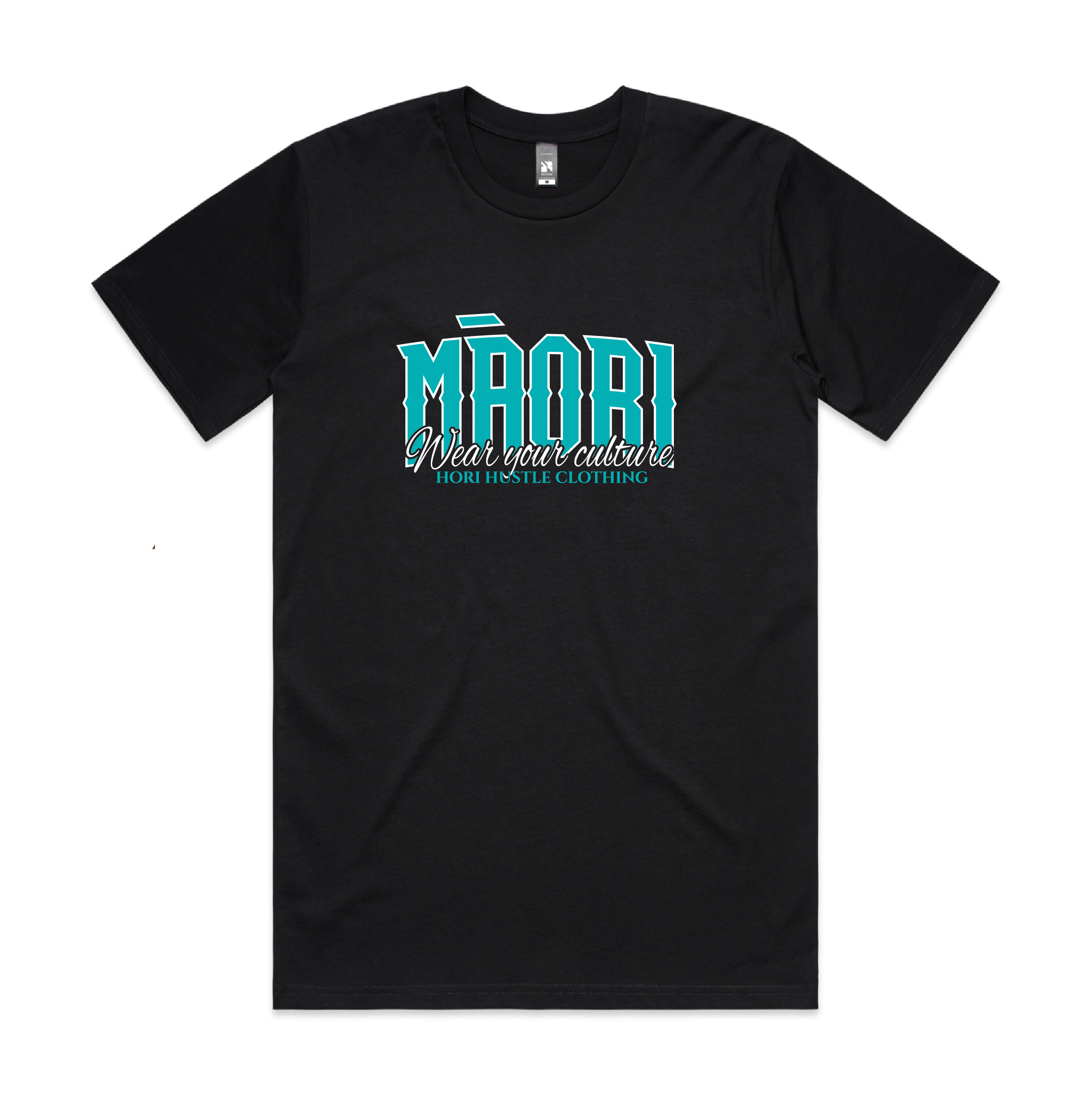 Maori Ahau (Black Tee) – Hori Hustle Clothing