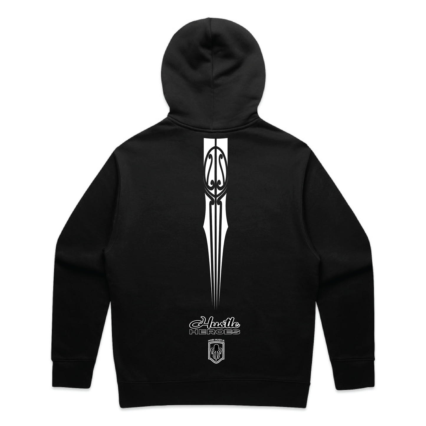 Hustle Heroes Hood Black