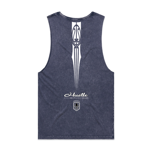 Hustle Heroes Tank Stone blue