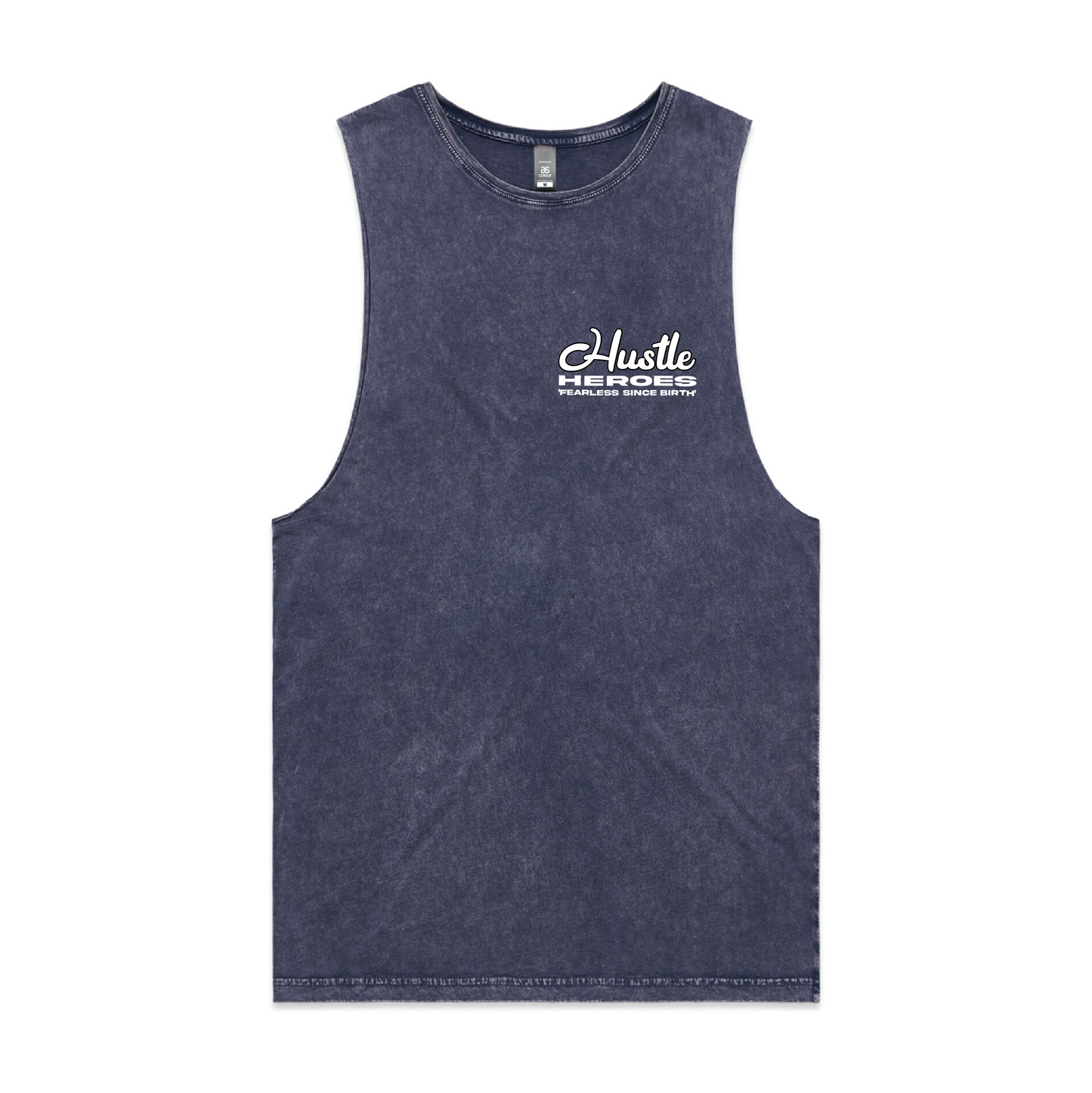 Hustle Heroes Tank Stone blue